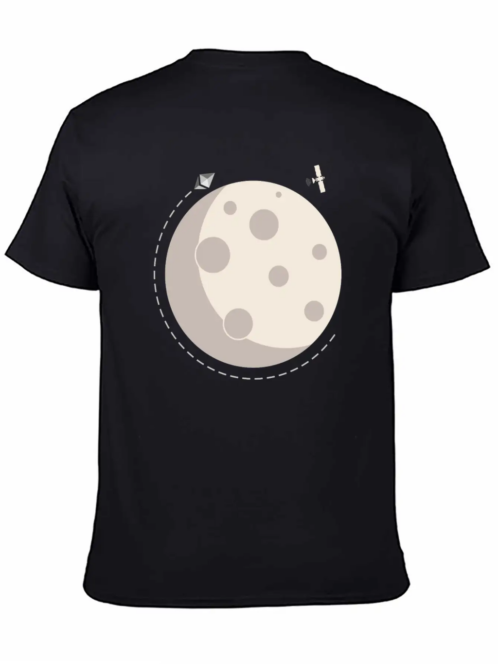 Too The Moon Satelite Ethereum Digital Crypto Essential Cotton Tee For Daily Outfits – Unisex Style