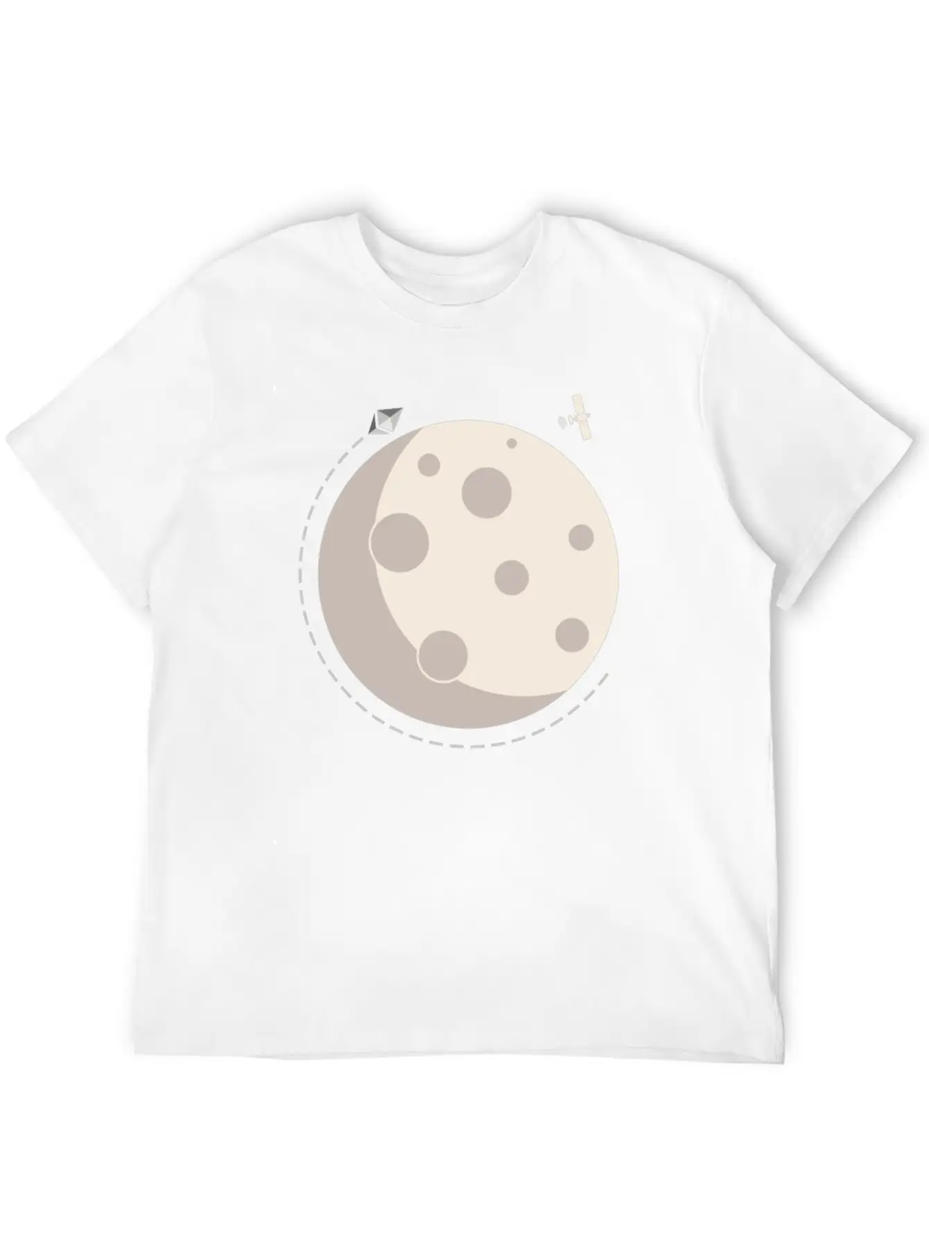 Too The Moon Satelite Ethereum Digital Crypto Essential Cotton Tee For Daily Outfits – Unisex Style