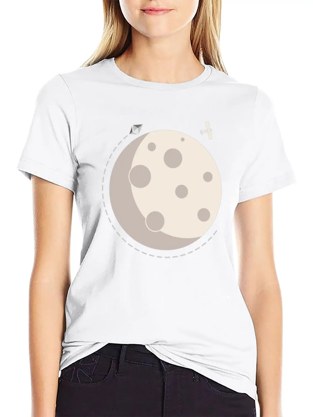 Too The Moon Satelite Ethereum Digital Crypto Essential Cotton Tee For Daily Outfits – Unisex Style