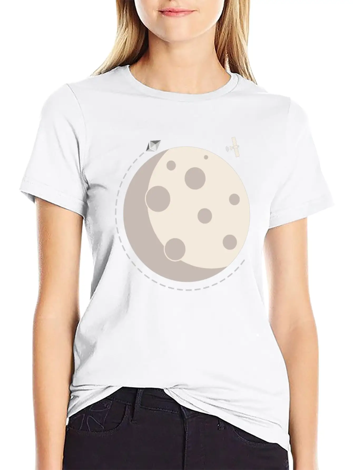 Too The Moon Satelite Ethereum Digital Crypto Essential Cotton Tee For Daily Outfits – Unisex Style