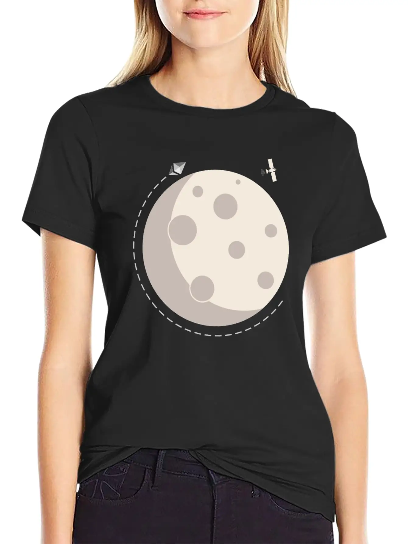 Too The Moon Satelite Ethereum Digital Crypto Essential Cotton Tee For Daily Outfits – Unisex Style