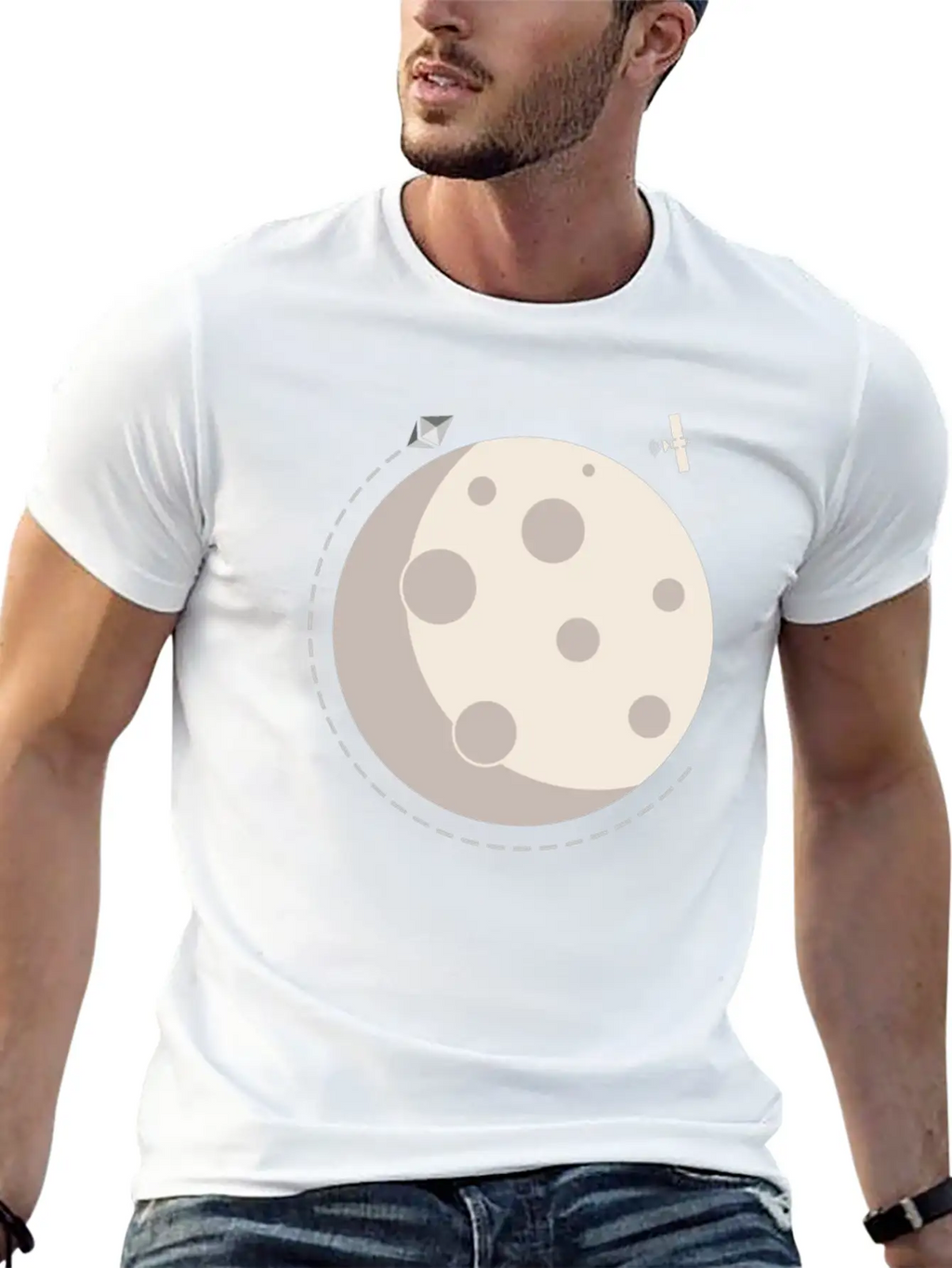 Too The Moon Satelite Ethereum Digital Crypto Essential Cotton Tee For Daily Outfits – Unisex Style