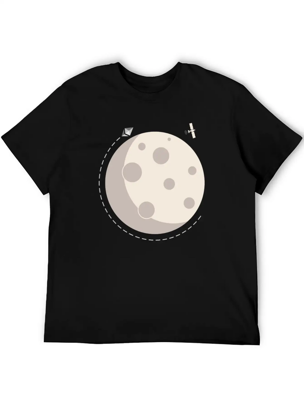 Too The Moon Satelite Ethereum Digital Crypto Essential Cotton Tee For Daily Outfits – Unisex Style