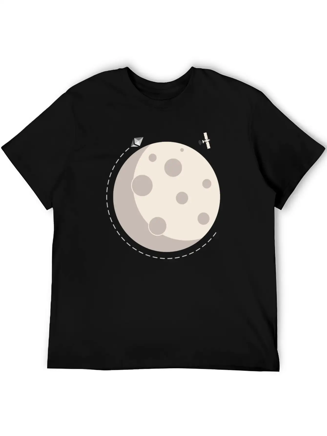 Too The Moon Satelite Ethereum Digital Crypto Essential Cotton Tee For Daily Outfits – Unisex Style