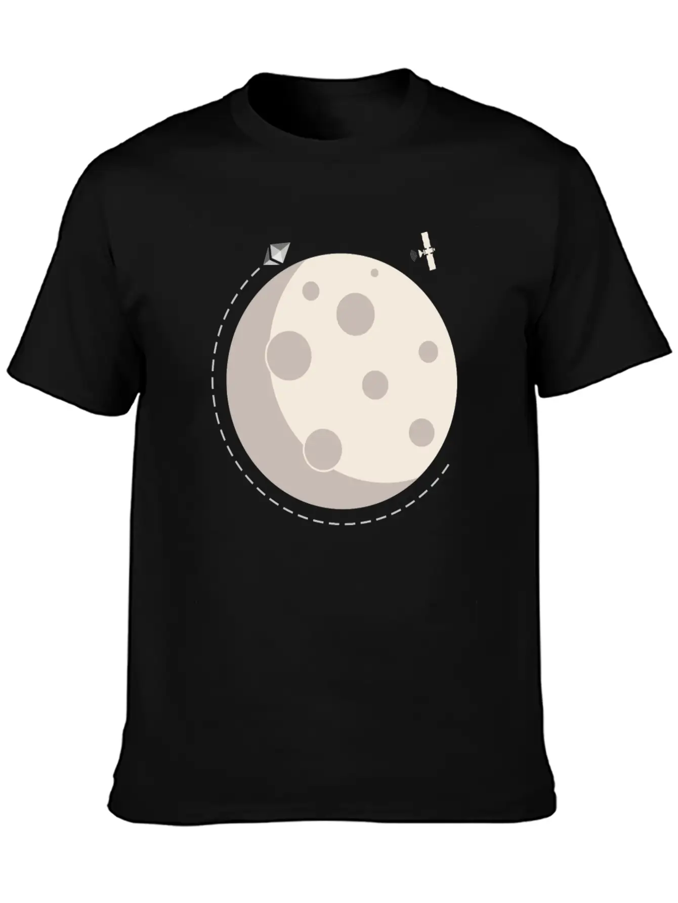 Too The Moon Satelite Ethereum Digital Crypto Essential Cotton Tee For Daily Outfits – Unisex Style
