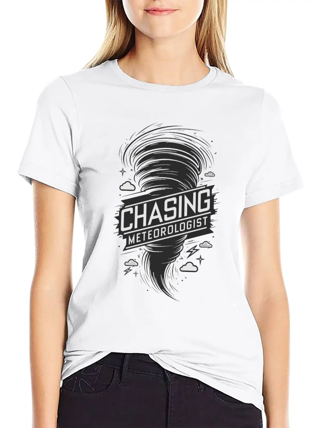 Tornado Twister Chasing Meteorologist Breathable Soft Cotton T-Shirt – Timeless Casual Look