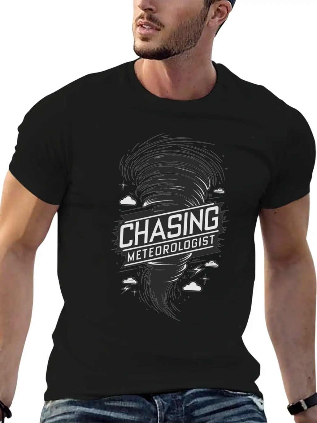 Tornado Twister Chasing Meteorologist Breathable Soft Cotton T-Shirt – Timeless Casual Look