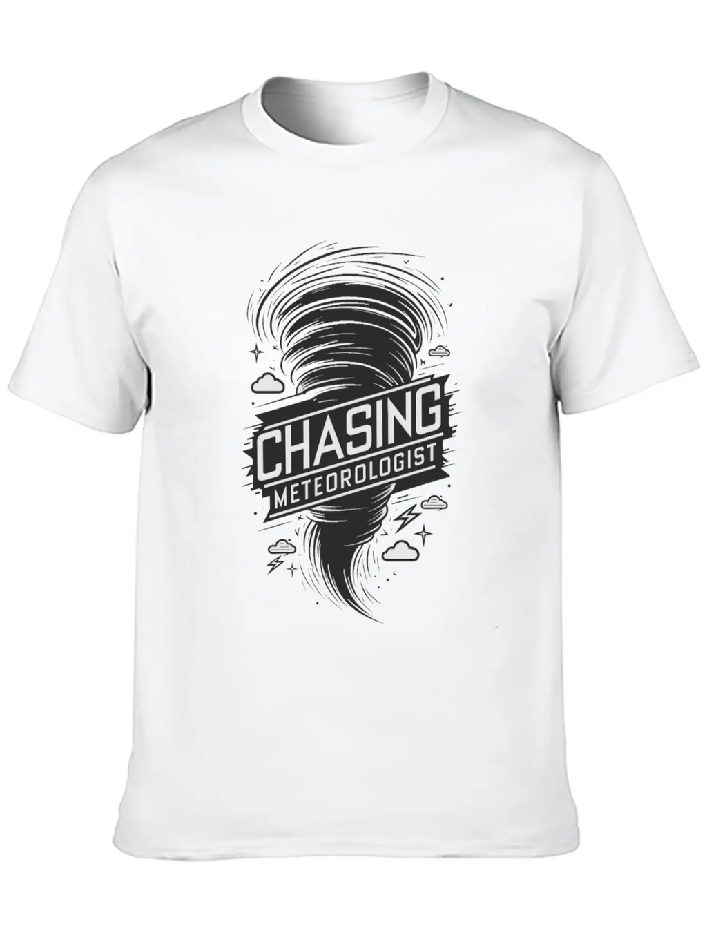 Tornado Twister Chasing Meteorologist Breathable Soft Cotton T-Shirt – Timeless Casual Look