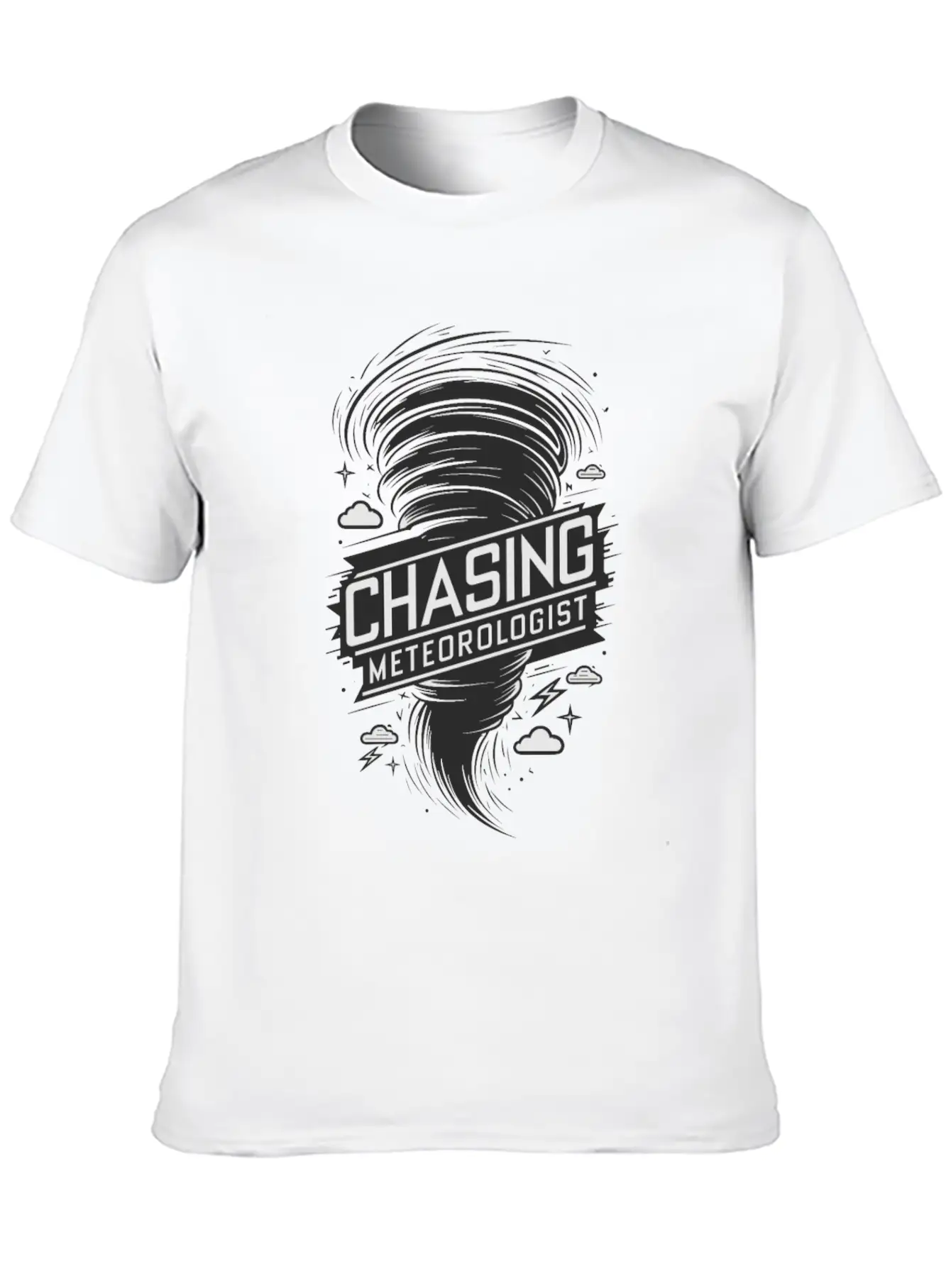 Tornado Twister Chasing Meteorologist Breathable Soft Cotton T-Shirt – Timeless Casual Look