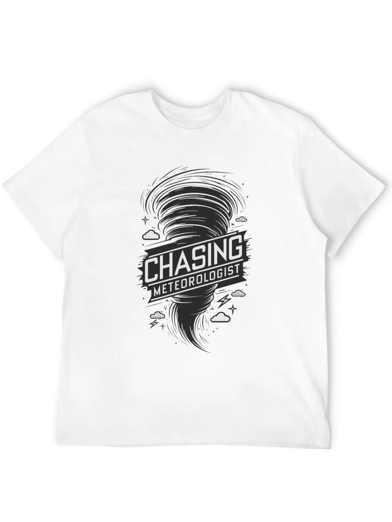 Tornado Twister Chasing Meteorologist Breathable Soft Cotton T-Shirt – Timeless Casual Look