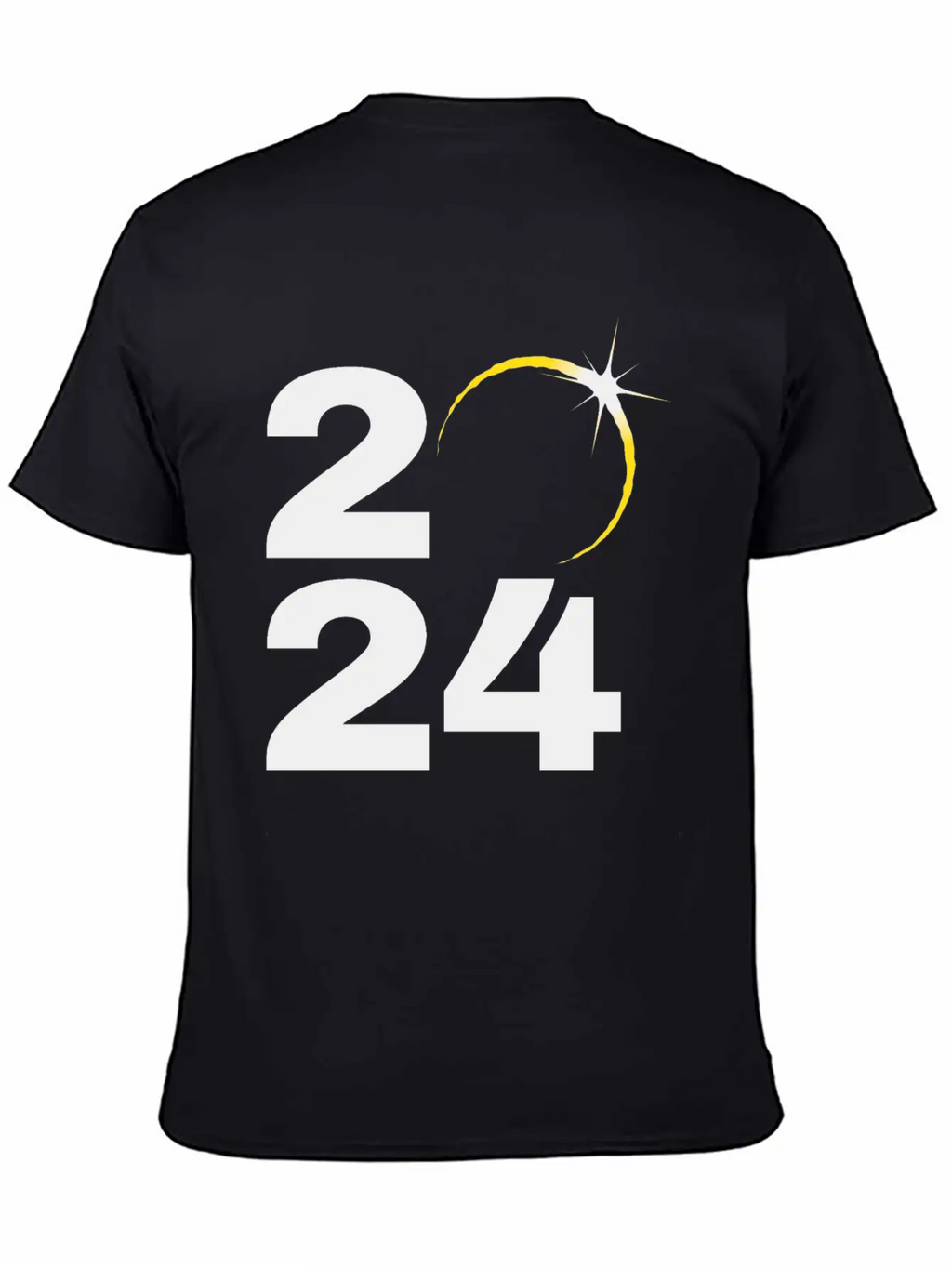 Total Solar Eclipse 2024 Relaxed Everyday Tee – Lightweight And Durable Cotton