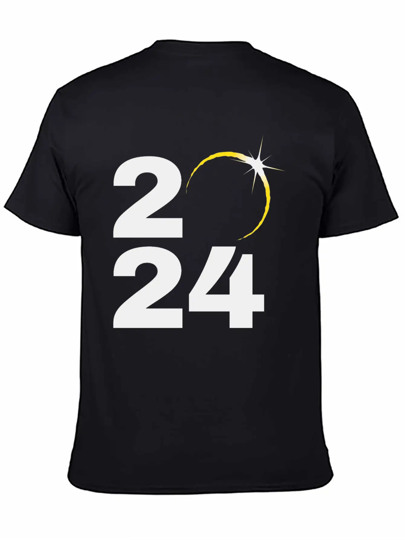 Total Solar Eclipse 2024 Relaxed Everyday Tee – Lightweight And Durable Cotton