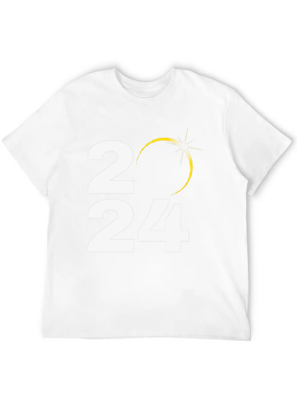 Total Solar Eclipse 2024 Relaxed Everyday Tee – Lightweight And Durable Cotton