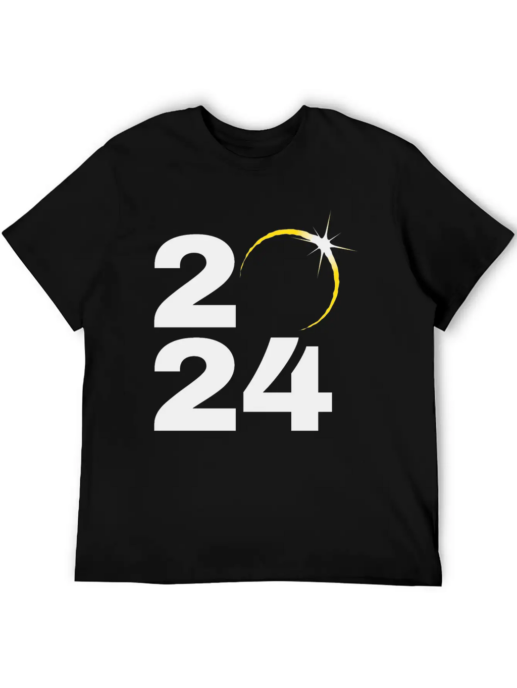 Total Solar Eclipse 2024 Relaxed Everyday Tee – Lightweight And Durable Cotton