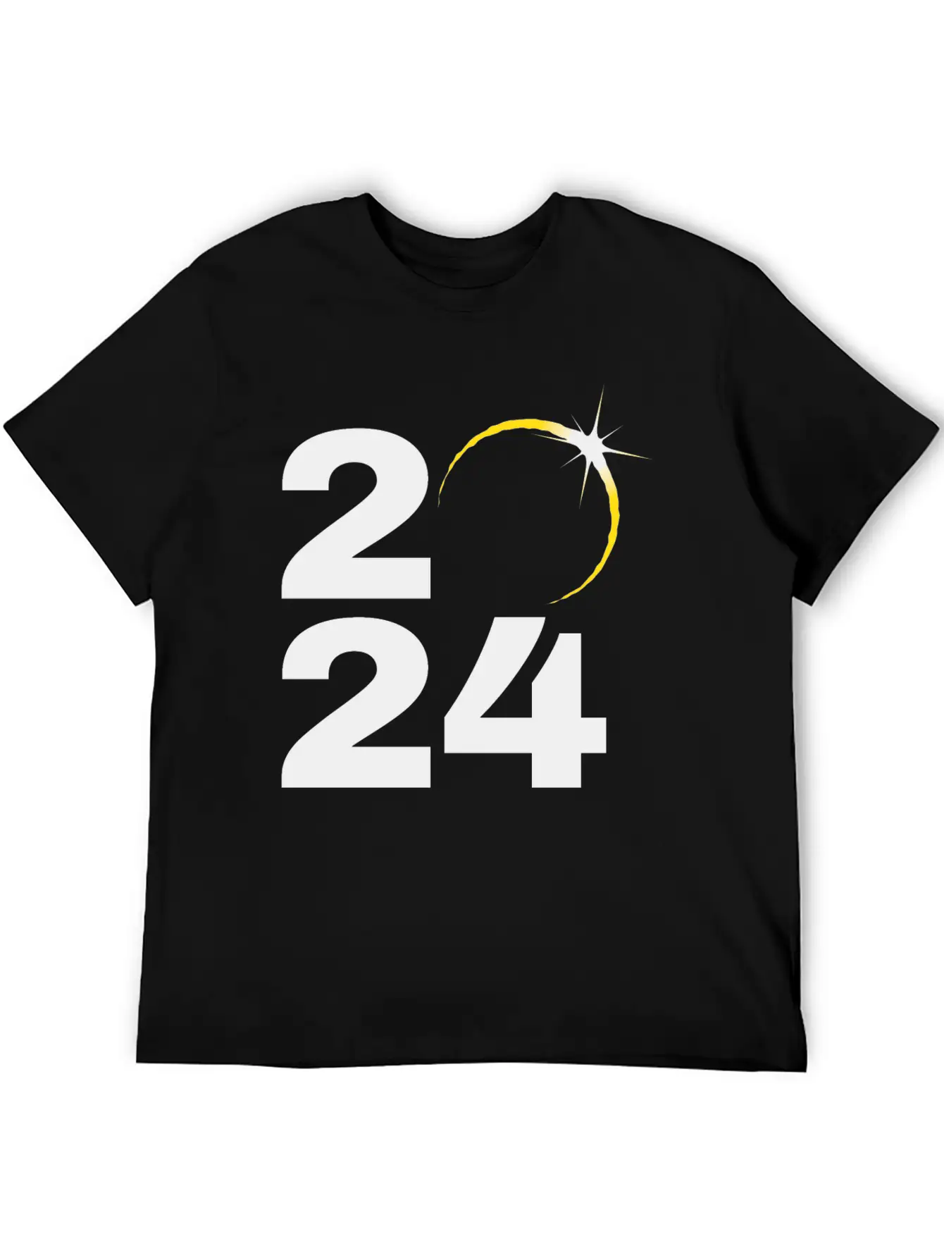 Total Solar Eclipse 2024 Relaxed Everyday Tee – Lightweight And Durable Cotton