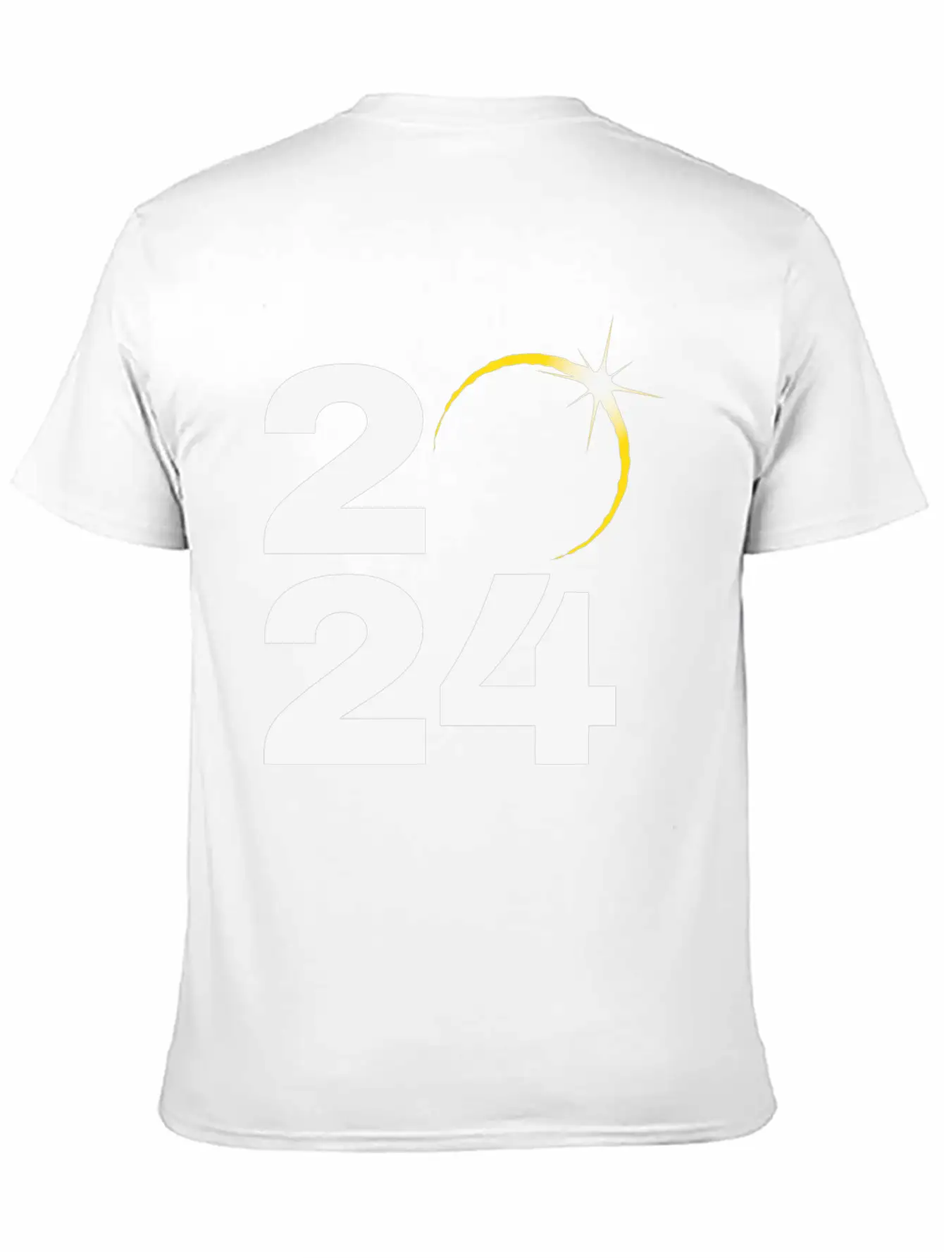 Total Solar Eclipse 2024 Relaxed Everyday Tee – Lightweight And Durable Cotton