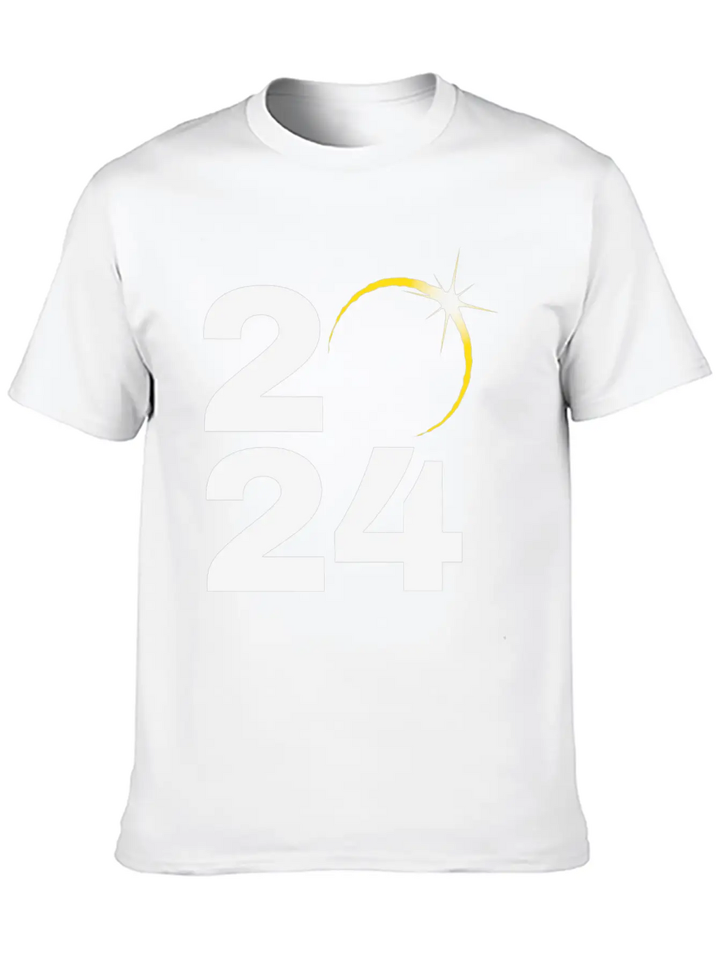 Total Solar Eclipse 2024 Relaxed Everyday Tee – Lightweight And Durable Cotton