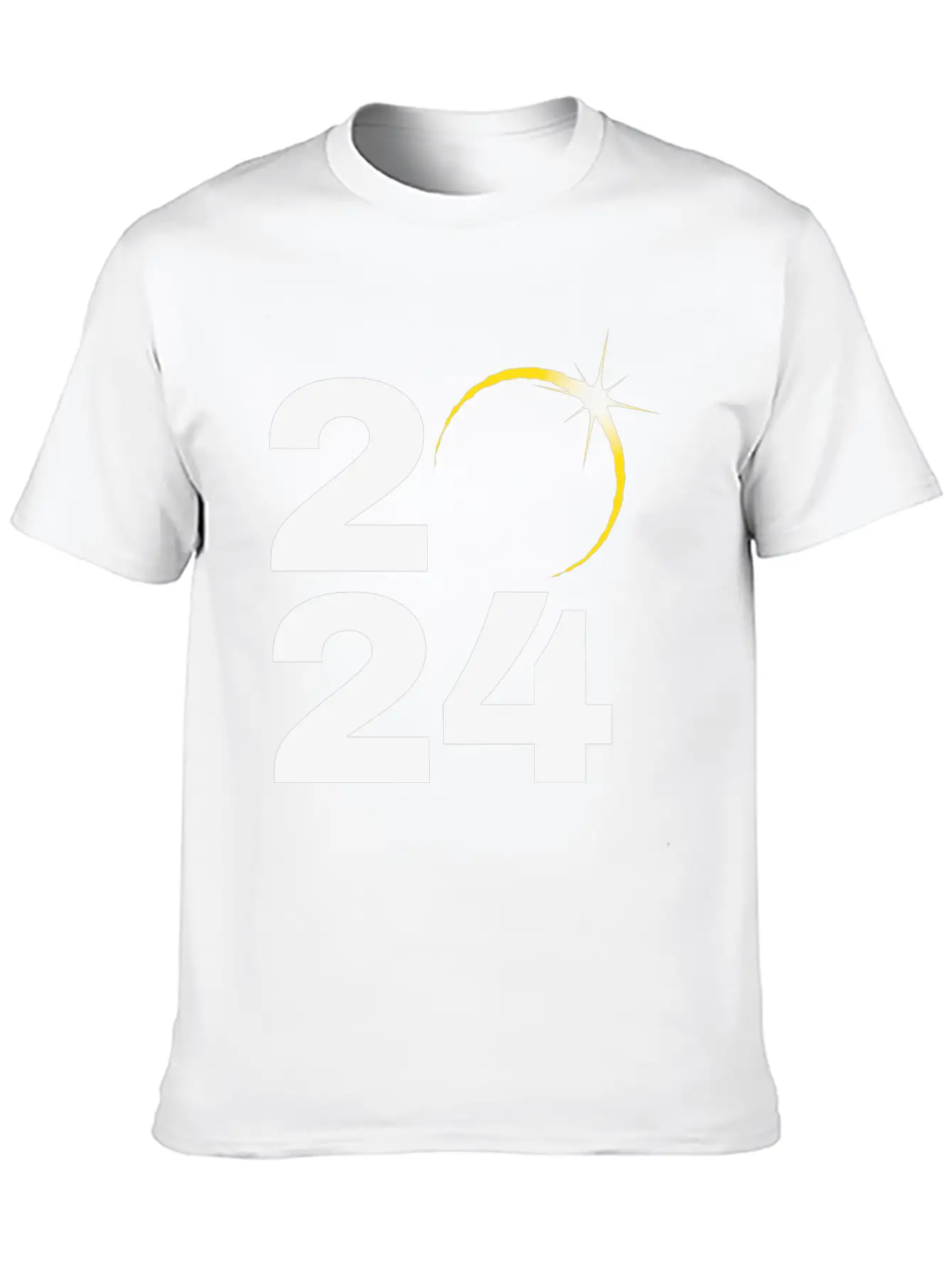 Total Solar Eclipse 2024 Relaxed Everyday Tee – Lightweight And Durable Cotton