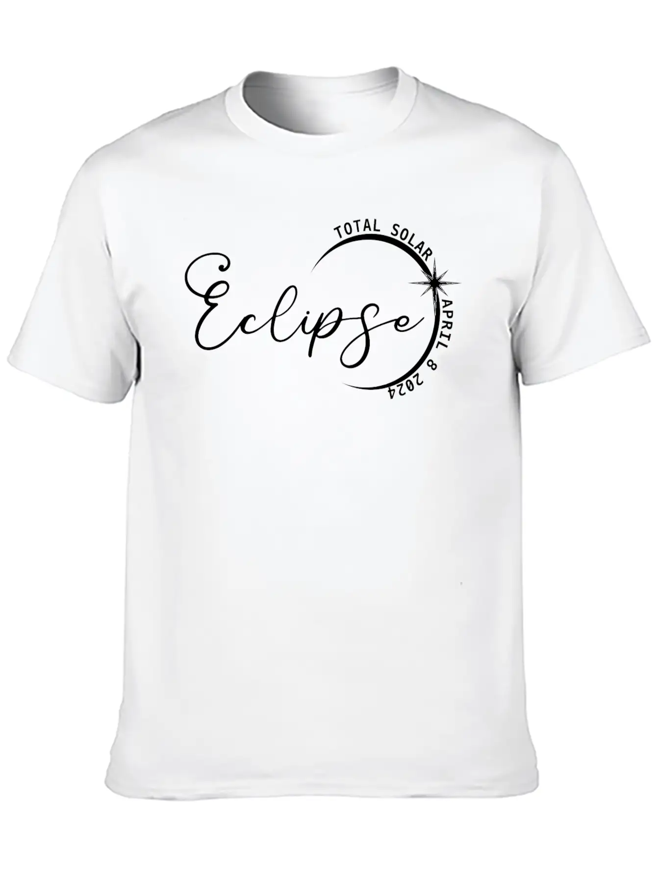 Total Solar Eclipse 2024 SVG PNG Modern Fit Casual T-Shirt – Clean And Versatile Design