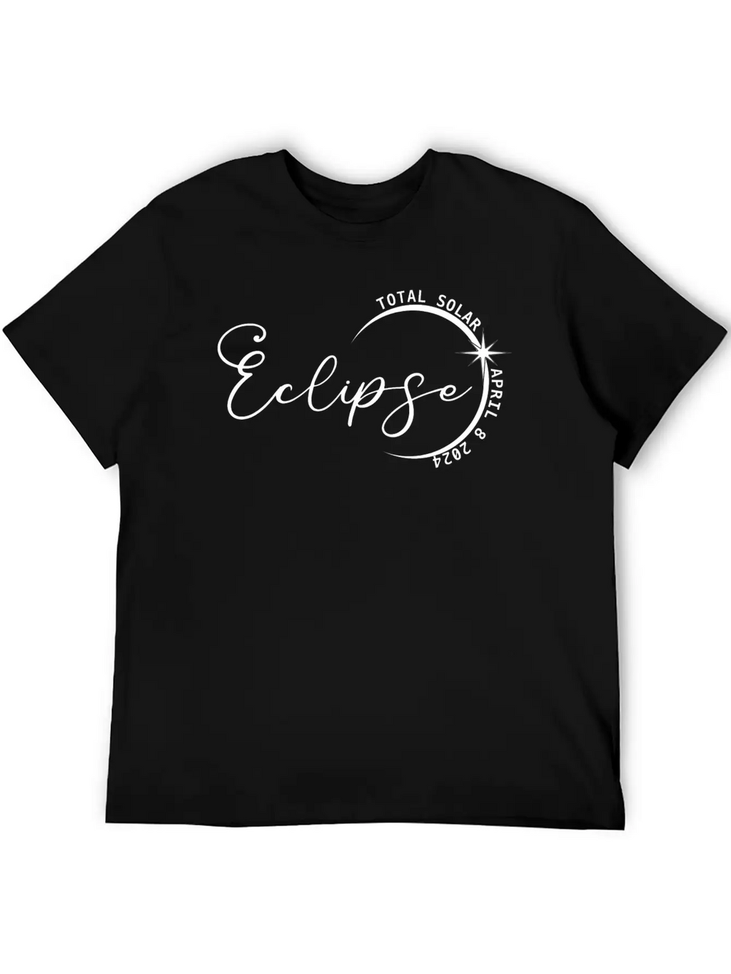 Total Solar Eclipse 2024 SVG PNG Modern Fit Casual T-Shirt – Clean And Versatile Design