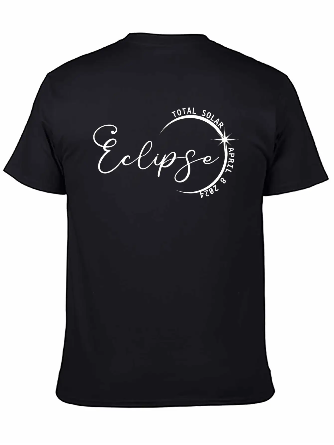 Total Solar Eclipse 2024 SVG PNG Modern Fit Casual T-Shirt – Clean And Versatile Design