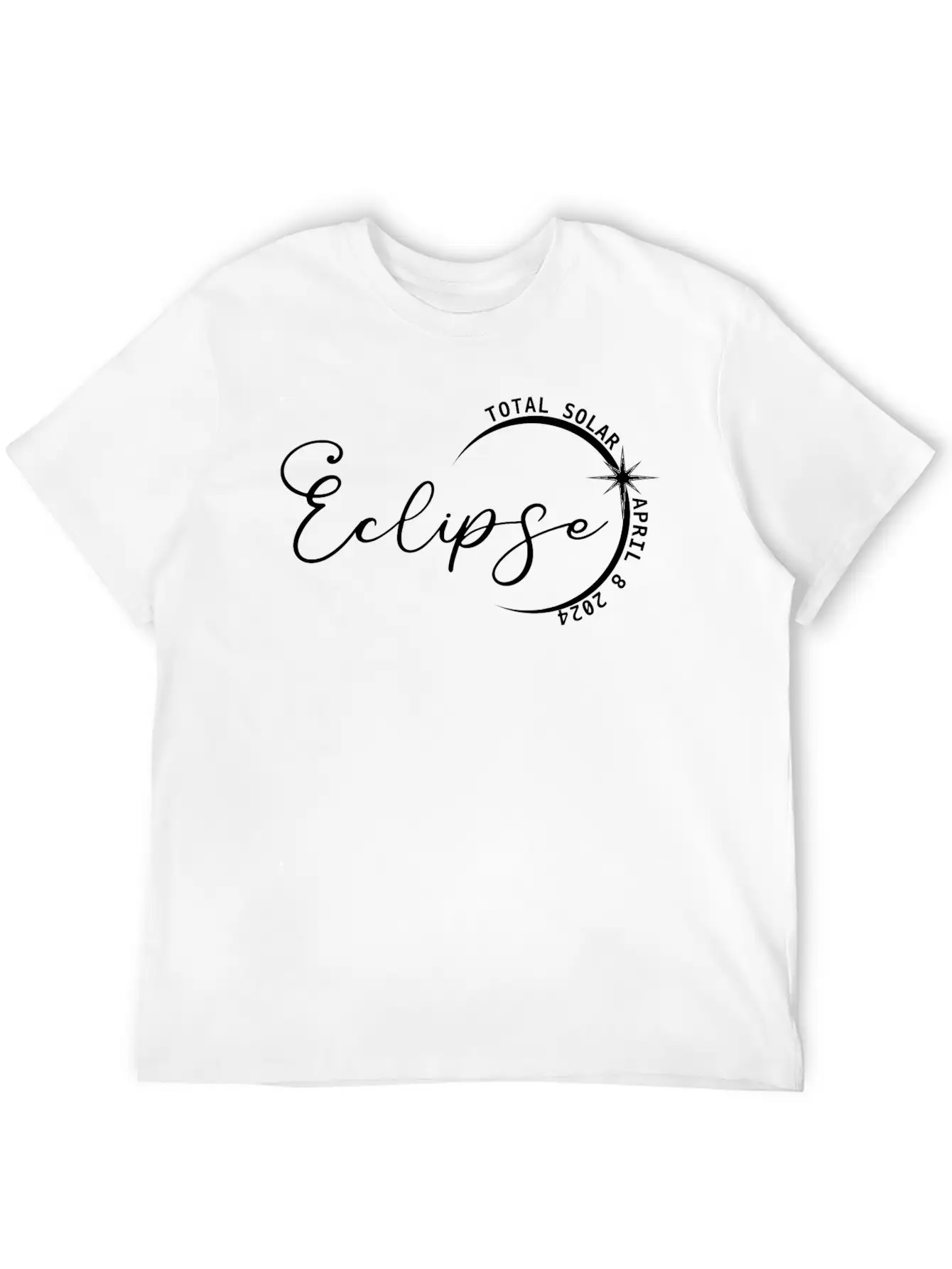 Total Solar Eclipse 2024 SVG PNG Modern Fit Casual T-Shirt – Clean And Versatile Design
