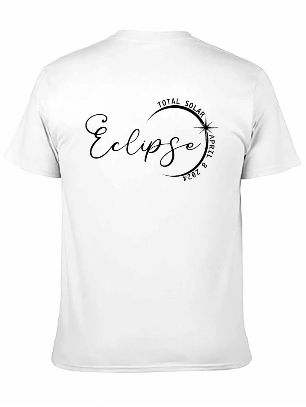 Total Solar Eclipse 2024 SVG PNG Modern Fit Casual T-Shirt – Clean And Versatile Design