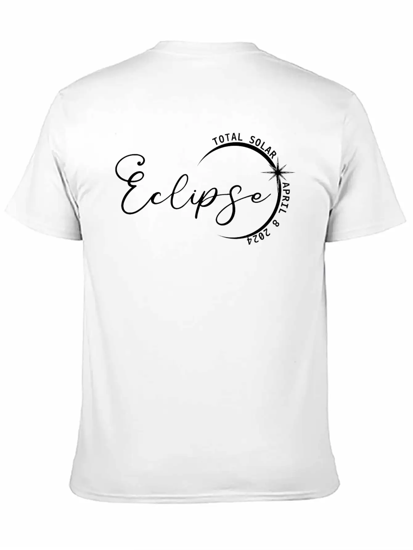 Total Solar Eclipse 2024 SVG PNG Modern Fit Casual T-Shirt – Clean And Versatile Design