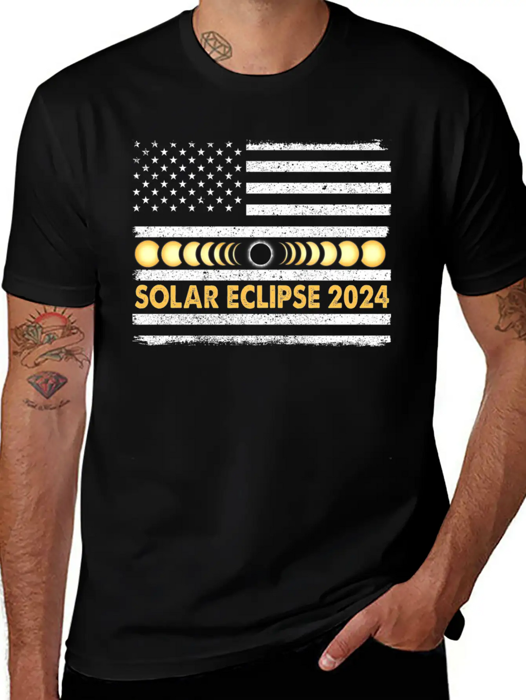 Total Solar Eclipse 2024 Totality Phases Us Classic Cotton Tee – Unisex Comfort For Any Season