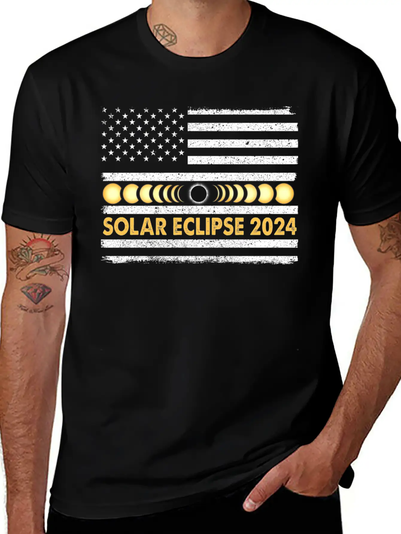 Total Solar Eclipse 2024 Totality Phases Us Classic Cotton Tee – Unisex Comfort For Any Season