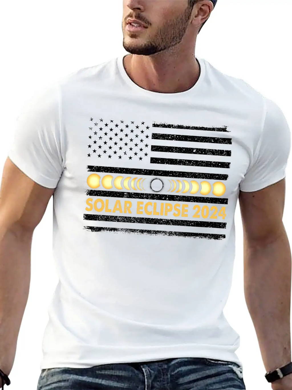 Total Solar Eclipse 2024 Totality Phases Us Classic Cotton Tee – Unisex Comfort For Any Season