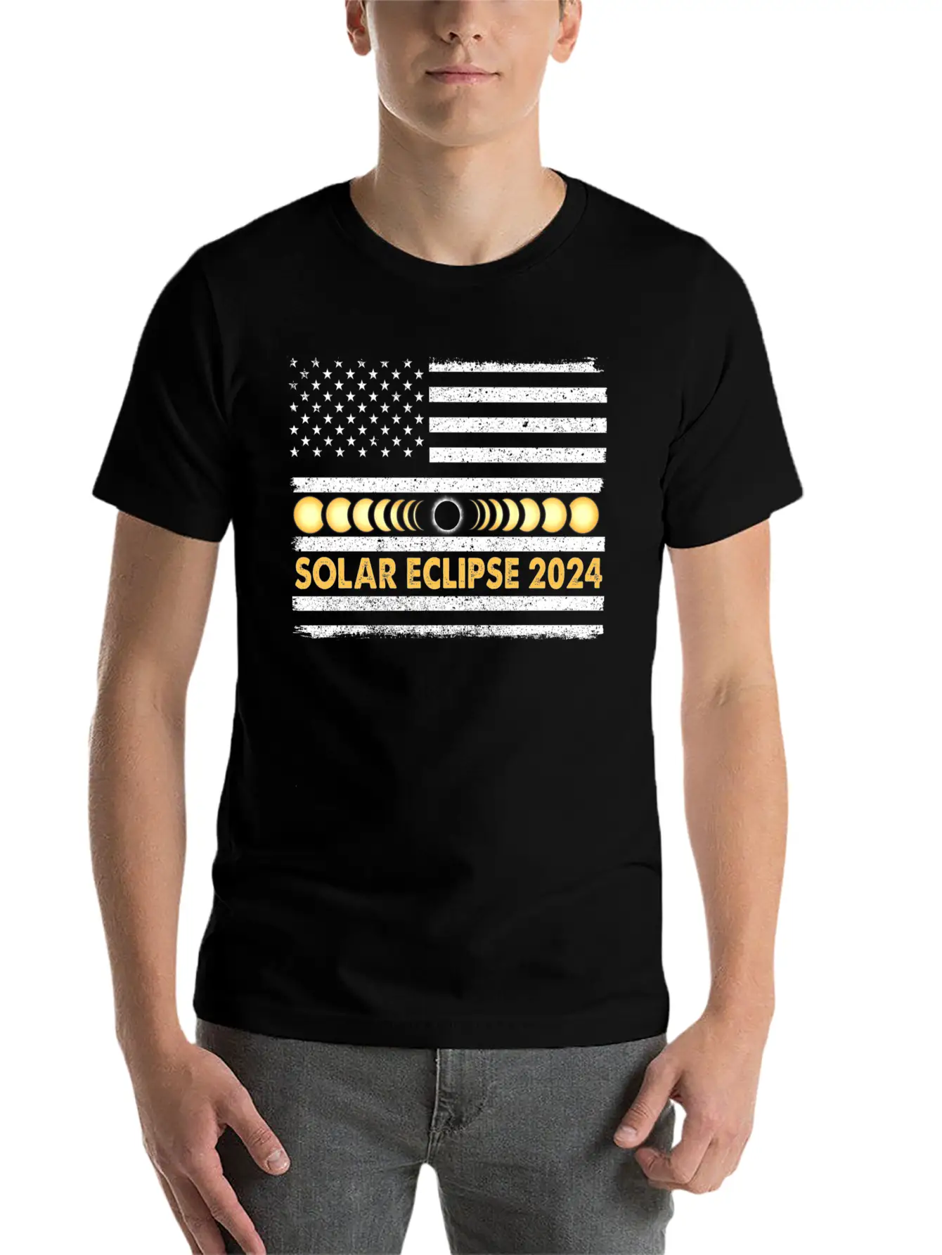 Total Solar Eclipse 2024 Totality Phases Us Classic Cotton Tee – Unisex Comfort For Any Season