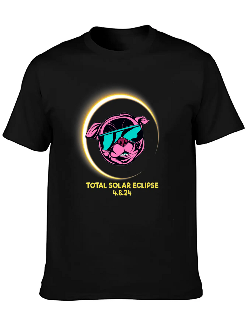 Total Solar Eclipse 4.8.24 Path Of Totality Kids Stylish Everyday T-Shirt – Unisex Basic Cotton Tee