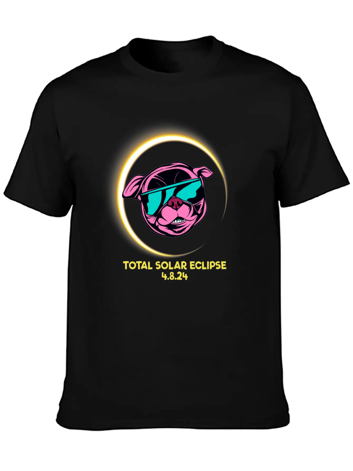Total Solar Eclipse 4.8.24 Path Of Totality Kids Stylish Everyday T-Shirt – Unisex Basic Cotton Tee