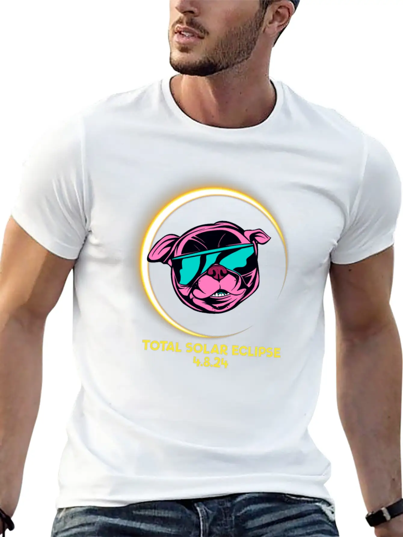 Total Solar Eclipse 4.8.24 Path Of Totality Kids Stylish Everyday T-Shirt – Unisex Basic Cotton Tee