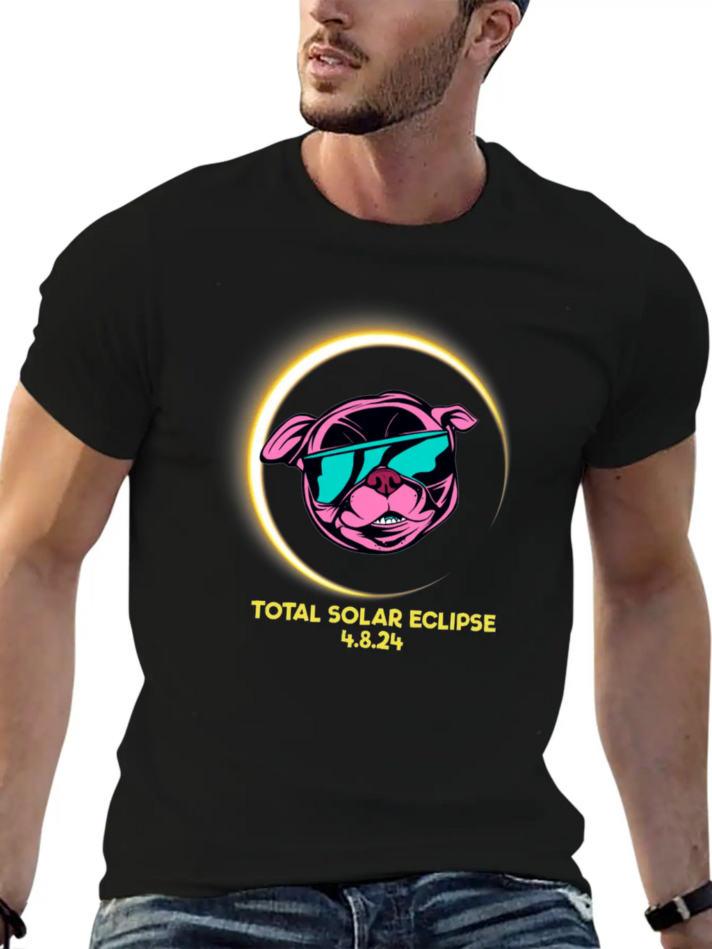 Total Solar Eclipse 4.8.24 Path Of Totality Kids Stylish Everyday T-Shirt – Unisex Basic Cotton Tee