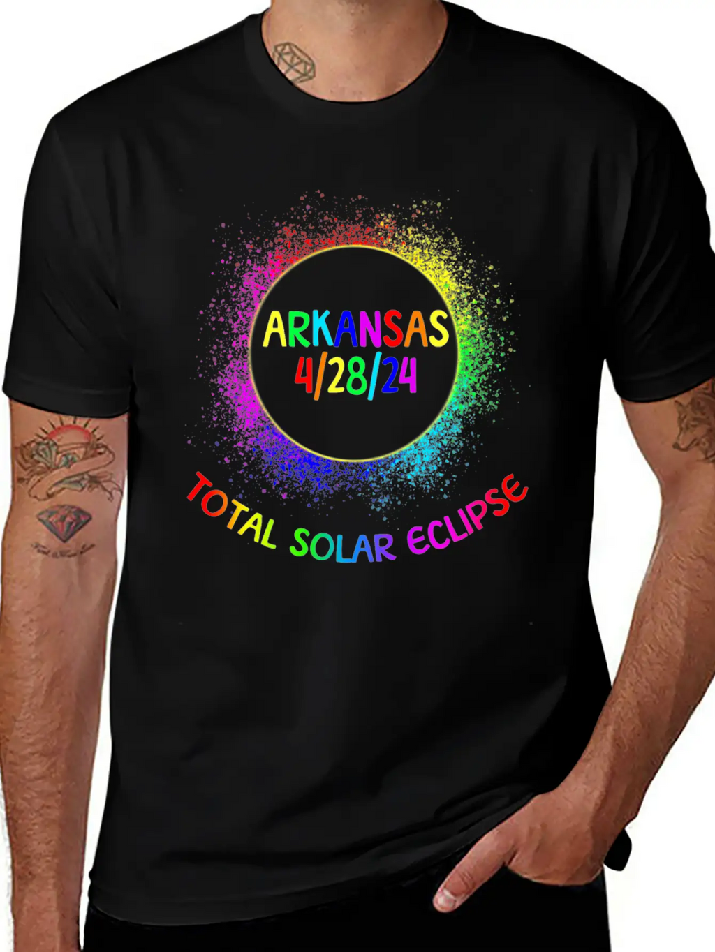 Total Solar Eclipse Arkansas 4/28/24 Kids Eclipsef Classic Cotton Tee – Unisex Comfort For Any Season