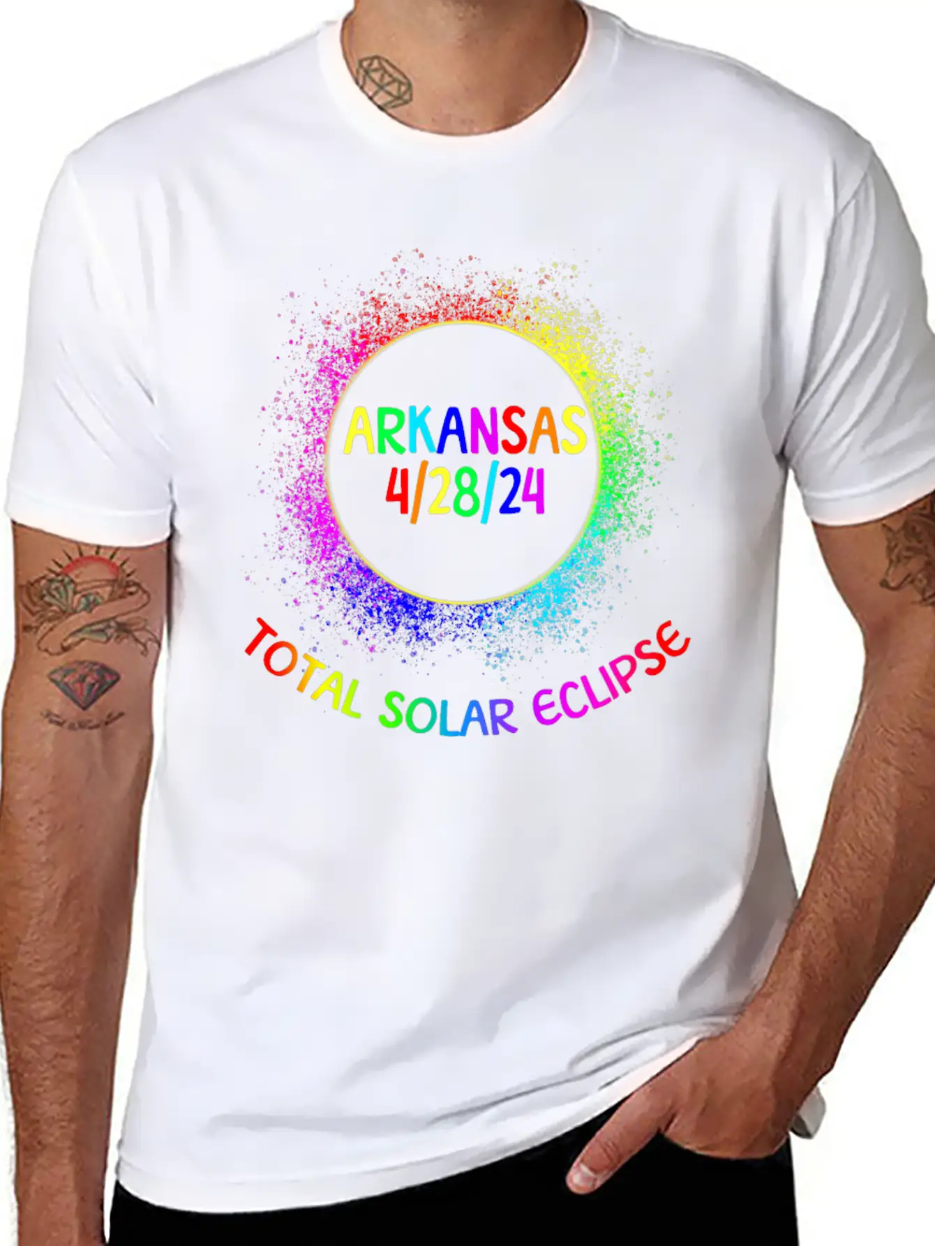 Total Solar Eclipse Arkansas 4/28/24 Kids Eclipsef Classic Cotton Tee – Unisex Comfort For Any Season
