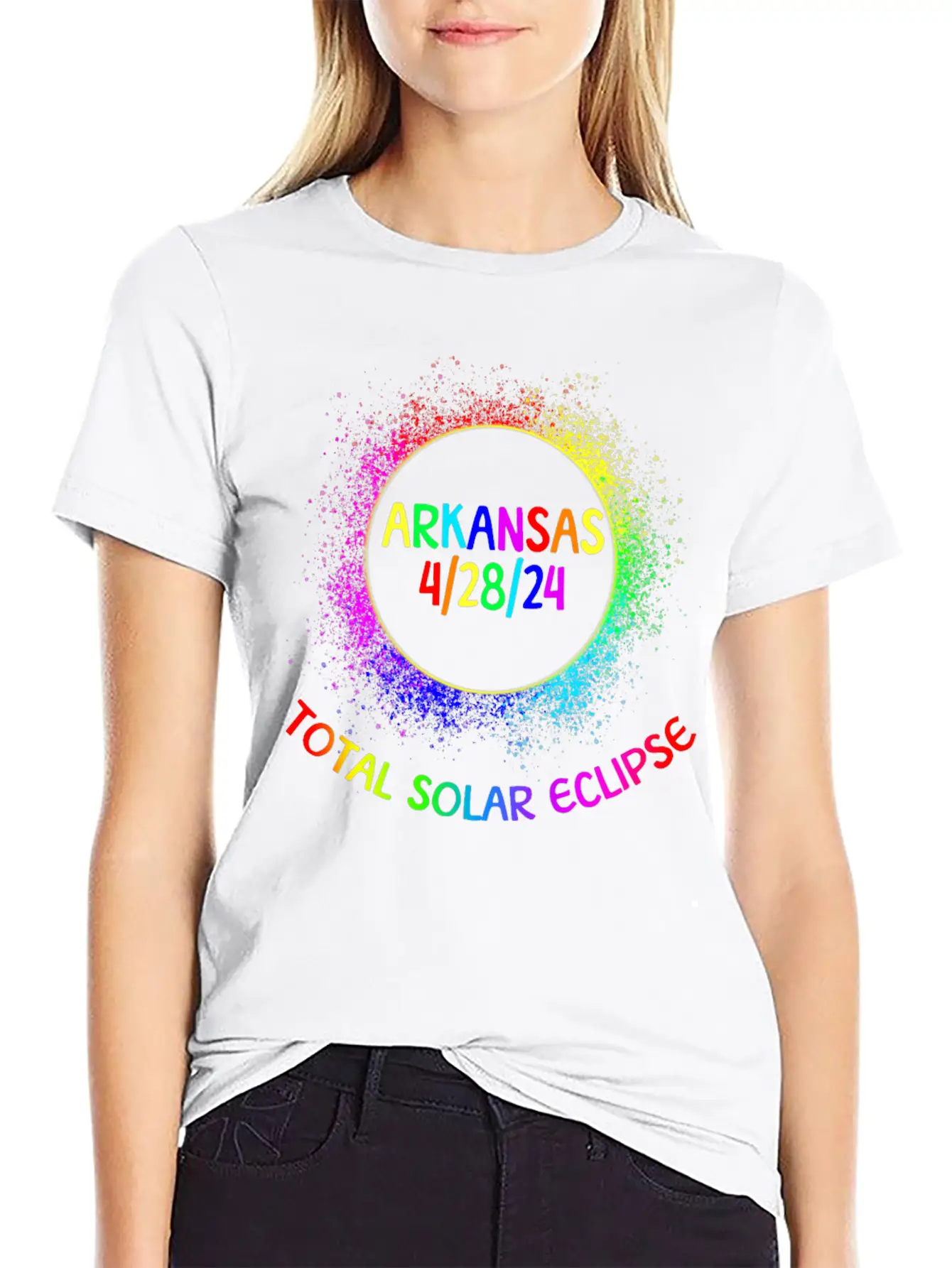 Total Solar Eclipse Arkansas 4/28/24 Kids Eclipsef Classic Cotton Tee – Unisex Comfort For Any Season