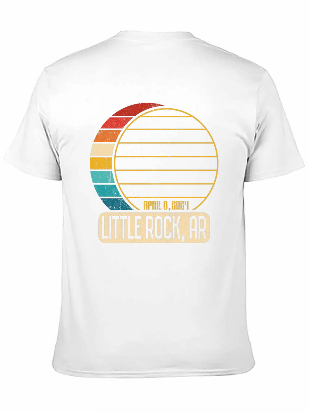 Total Solar Eclipse Arkansas Little Rock 4 28 2024 Timeless Short Sleeve Tee – Comfy And Minimalist Design
