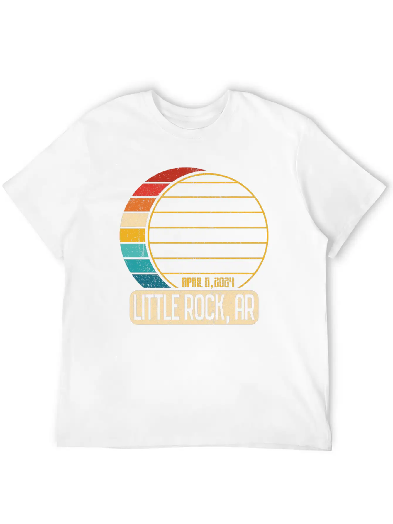 Total Solar Eclipse Arkansas Little Rock 4 28 2024 Timeless Short Sleeve Tee – Comfy And Minimalist Design