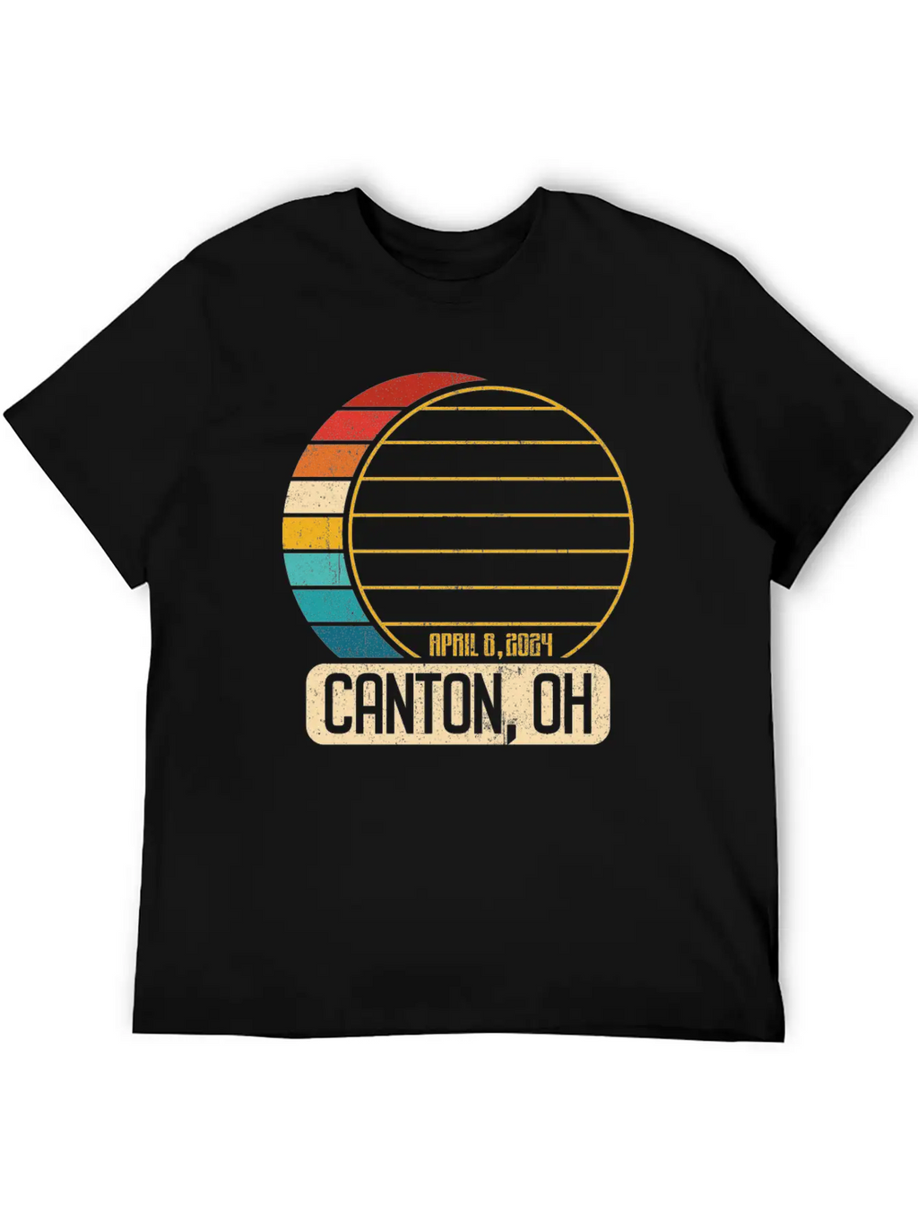 Total Solar Eclipse Ohio Canton April 28 2024Canto Breathable Graphic T-Shirt – Perfect For Casual Days