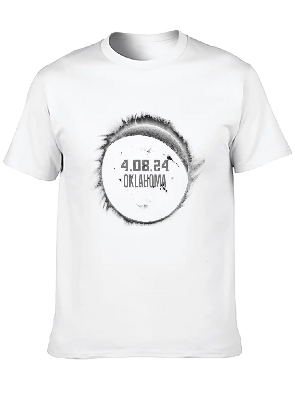 Total Solar Eclipse Oklahoma Path Of Totality Classic Cotton Tee – Unisex Comfort For Any Season