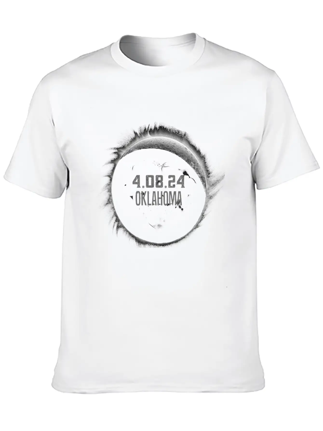 Total Solar Eclipse Oklahoma Path Of Totality Classic Cotton Tee – Unisex Comfort For Any Season