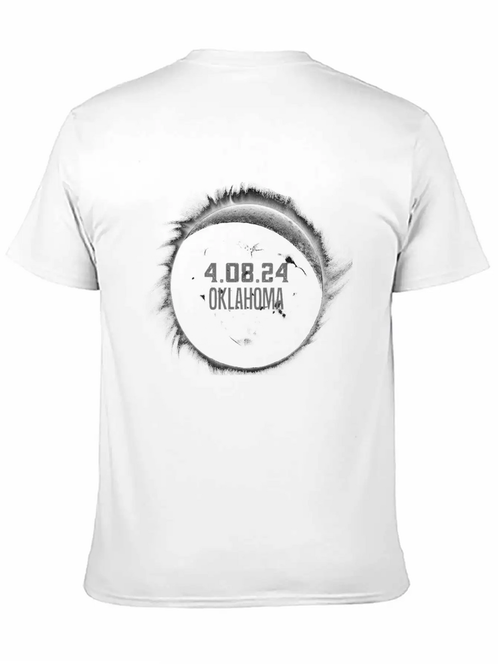 Total Solar Eclipse Oklahoma Path Of Totality Classic Cotton Tee – Unisex Comfort For Any Season