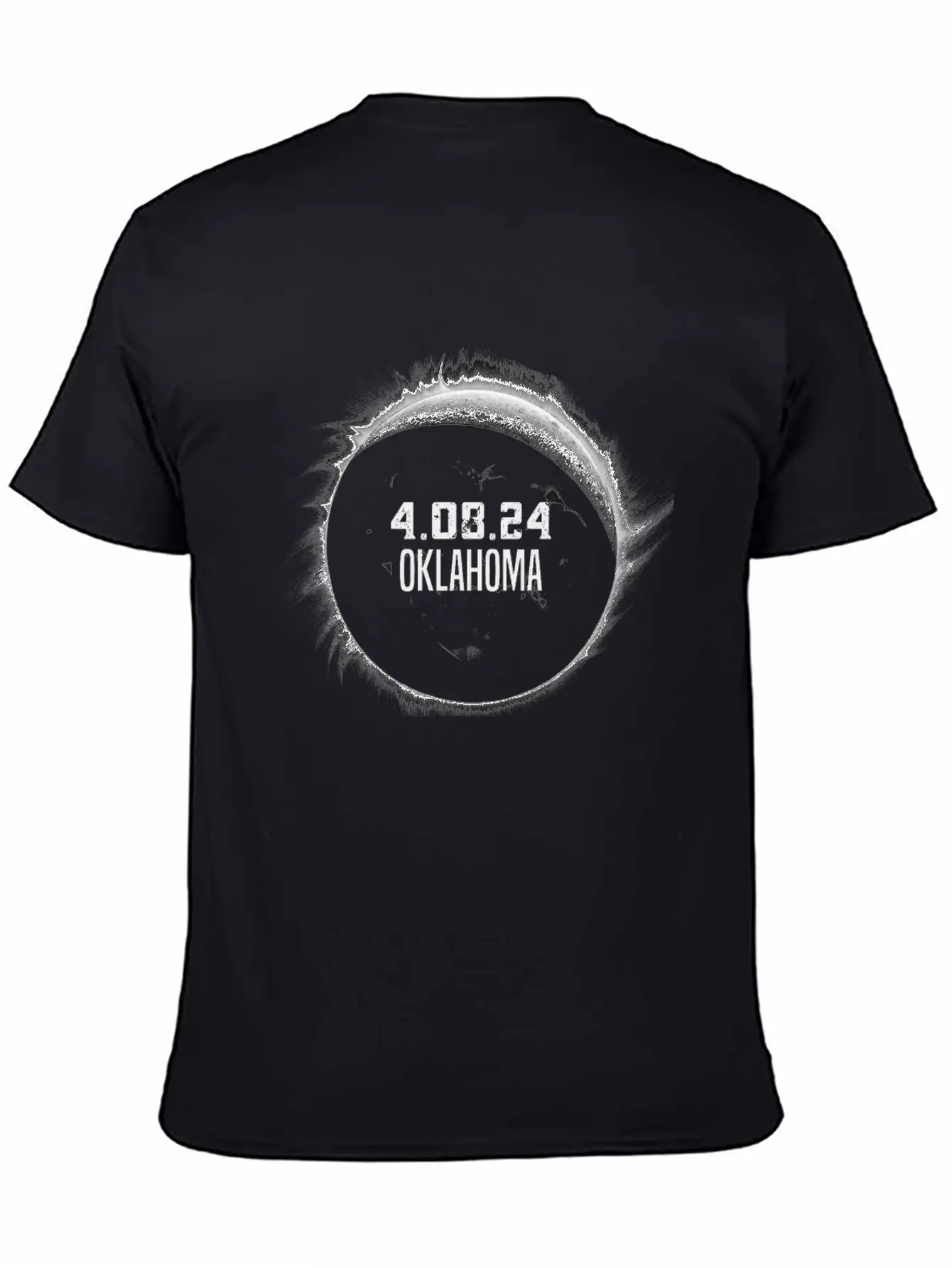 Total Solar Eclipse Oklahoma Path Of Totality Classic Cotton Tee – Unisex Comfort For Any Season
