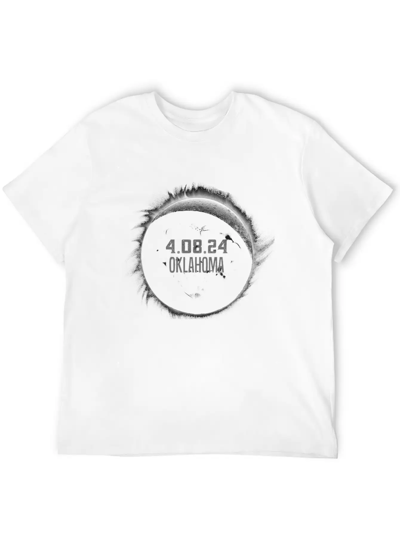 Total Solar Eclipse Oklahoma Path Of Totality Classic Cotton Tee – Unisex Comfort For Any Season