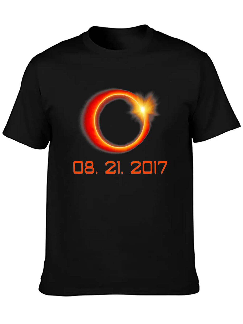 Total Solar Eclipse Summer August 21st 2017 Stylish Everyday T-Shirt – Unisex Basic Cotton Tee