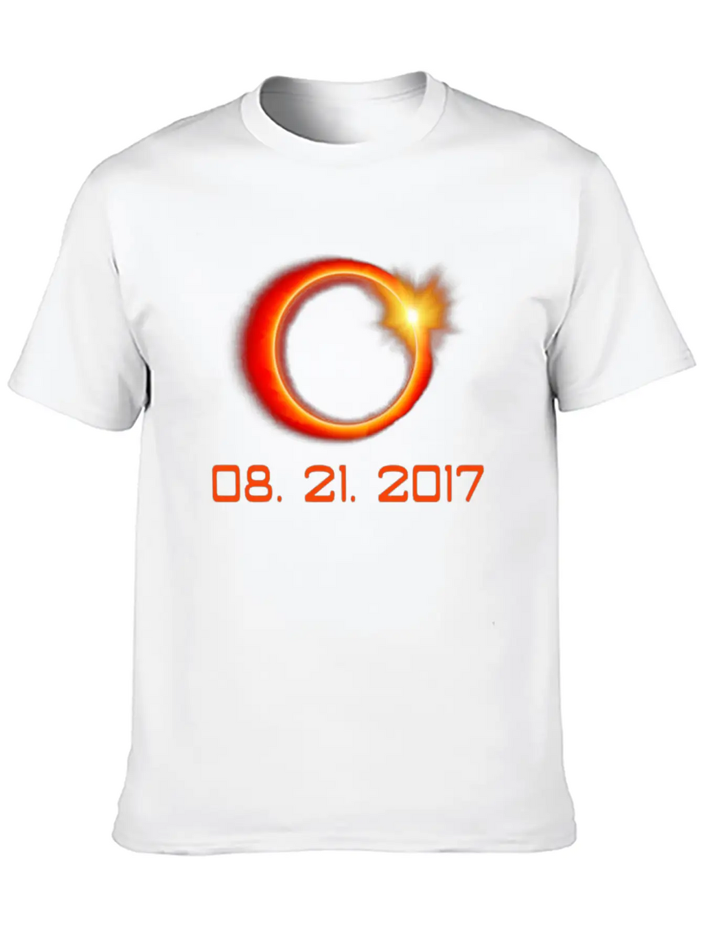Total Solar Eclipse Summer August 21st 2017 Stylish Everyday T-Shirt – Unisex Basic Cotton Tee