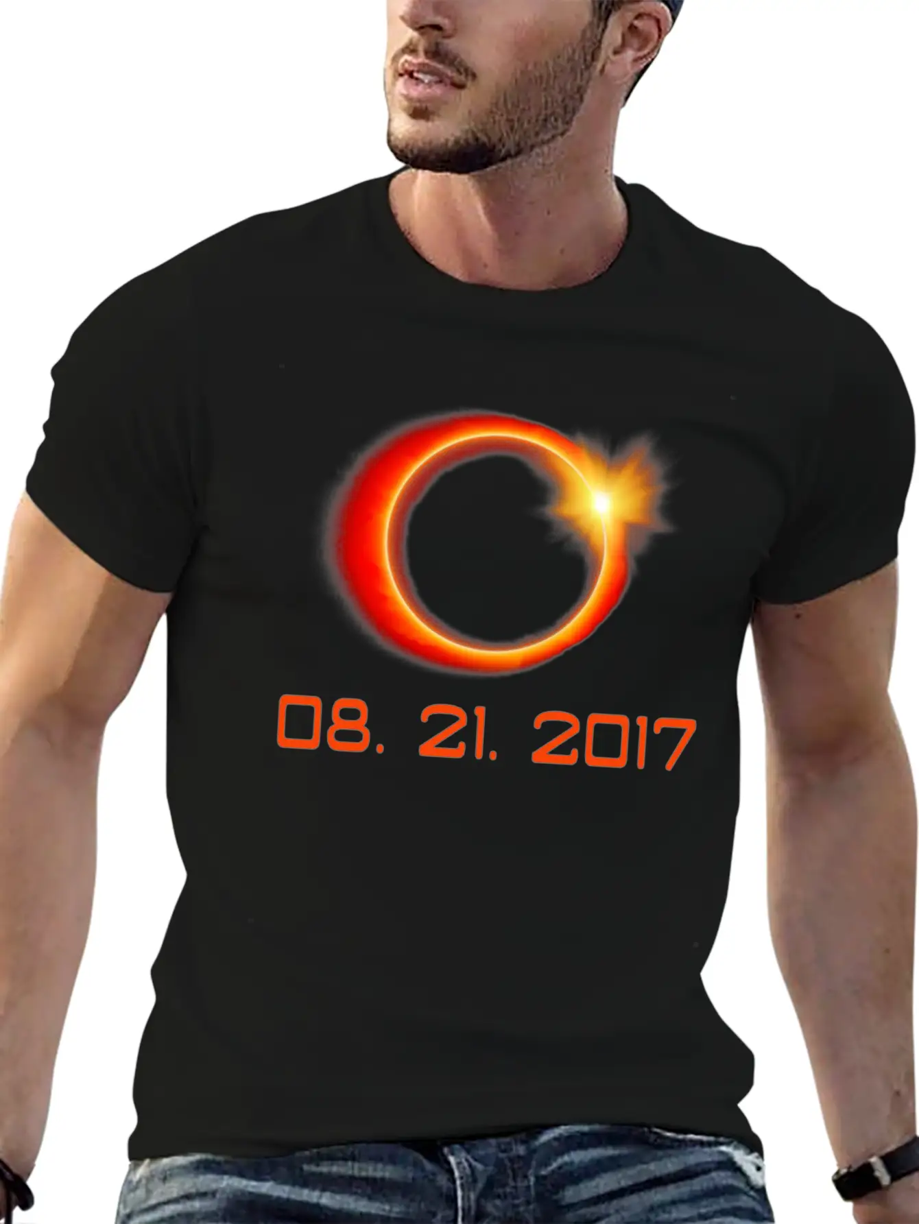 Total Solar Eclipse Summer August 21st 2017 Stylish Everyday T-Shirt – Unisex Basic Cotton Tee